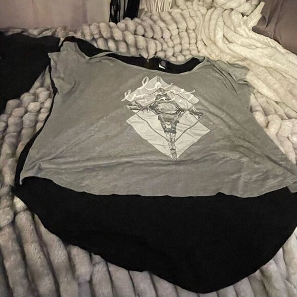 Torrid size 2(xxl 2xl plus size parks blouse shirt top - Picture 1 of 3